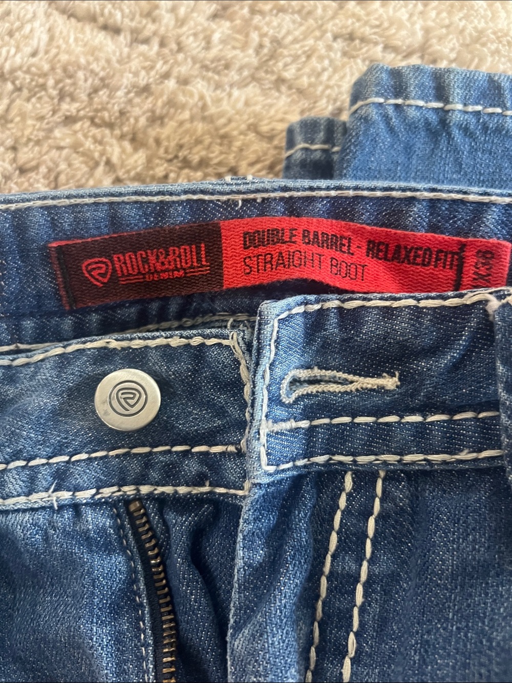 Rock & Roll Denim Men's Bootcut Jeans 31 X 36 - Picture 3 of 3